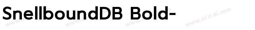 SnellboundDB Bold字体转换